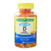 Spring Valley Zero Sugar Vitamin D Bone & Immune Health Dietary Supplement Gummies, 50 Mcg (2,000 IU), 120 Count